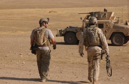 The author and Special Forces team leader The author and Special Forces team leader