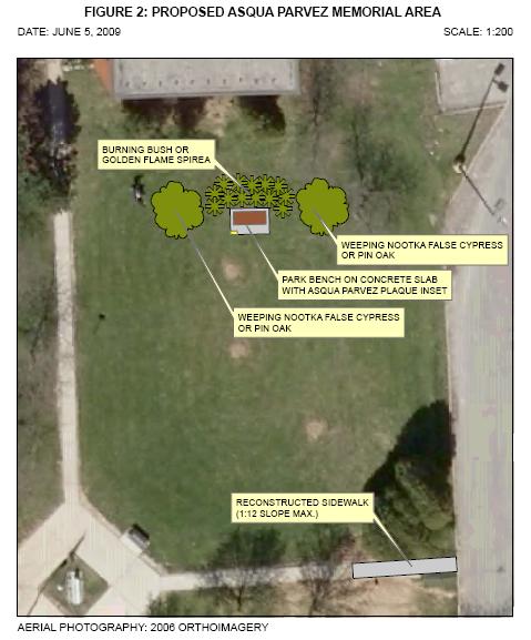 Aqsa Parvez Peace Park Plan