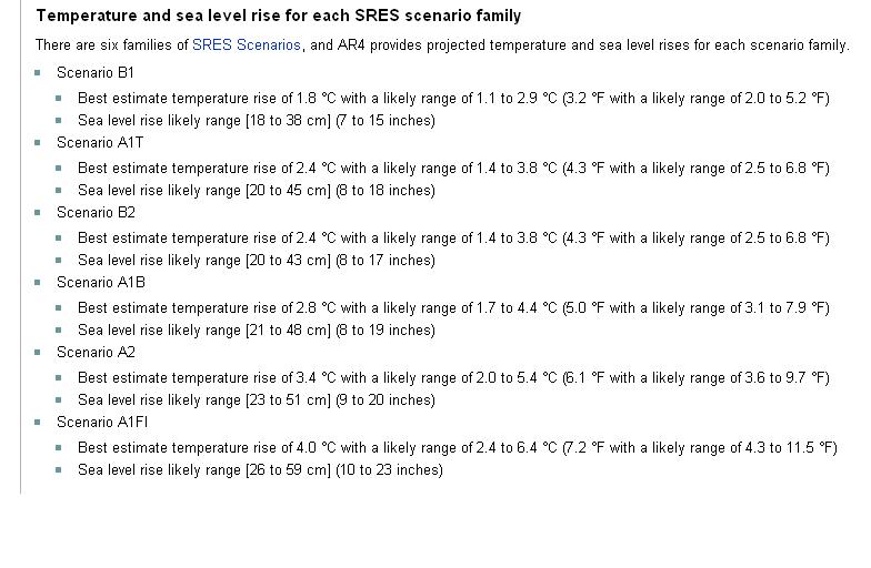 sea level rise scenarios sea level rise scenarios