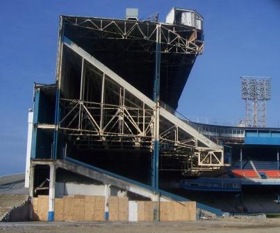 Tiger Stadium ruins