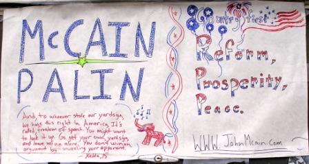 hand made sign